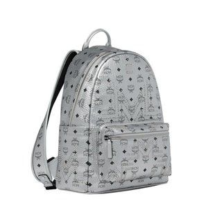 MCM Stark Gunta M Studs Large Silver Backpack
